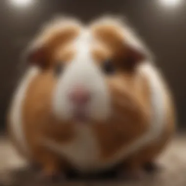 Close-up of a guinea pig showing its fur texture and features.