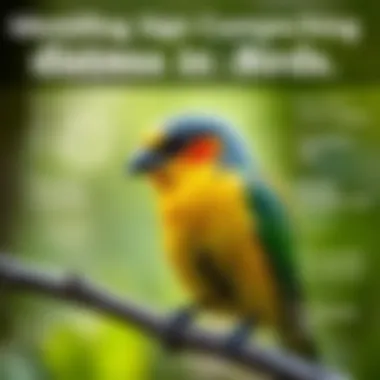 Visual representation of signs of distress in birds