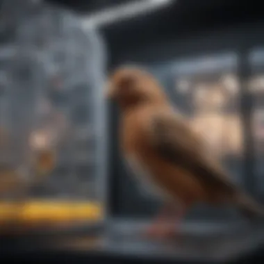 Spacious flight cage designed for small birds