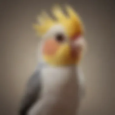 A charming cockatiel with a distinctive crest