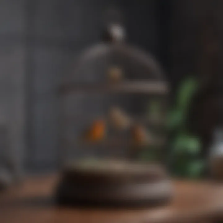 Different types of small bird cages showcasing variety in design and function