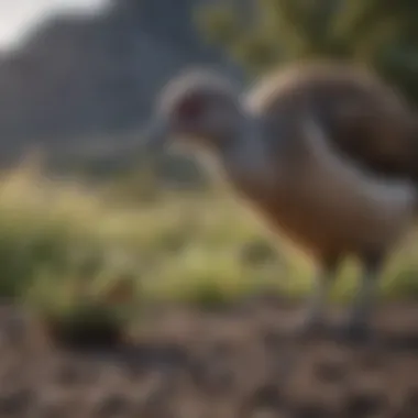 Conservation Endeavors: Protecting Flightless Avian Species A conservationist working to protect the habitat of flightless birds
