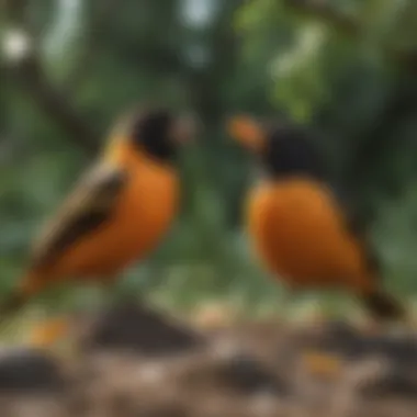 Backyard habitat designed for orioles