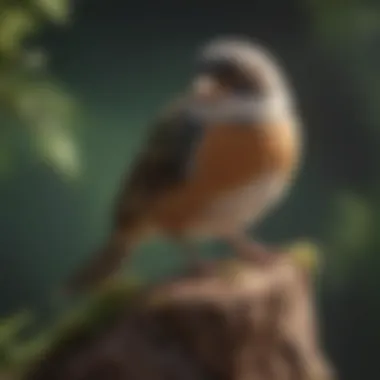 A close-up of a bird perched while making sounds