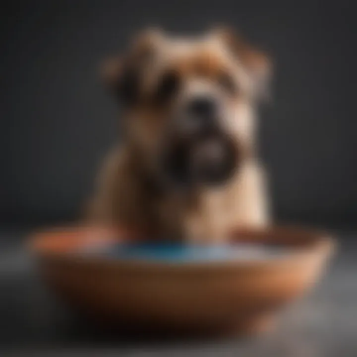 A selection of stylish water bowls that accommodate bearded dogs