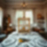 A Harmonious Bedroom for Bird Companions Cozy bedroom setup with a birdcage