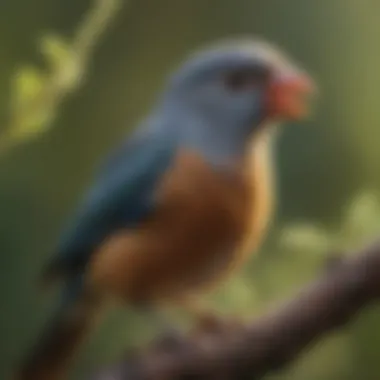 A pet bird enthusiast observing and recording their pet's unique songs