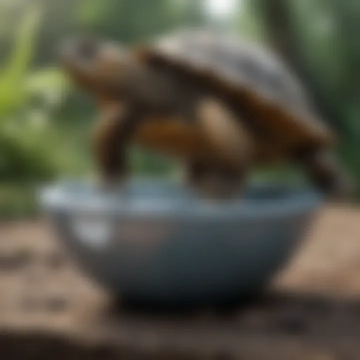 Comparison of different materials used for tortoise water bowls