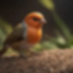 A variety of seeds and pellets for pet birds